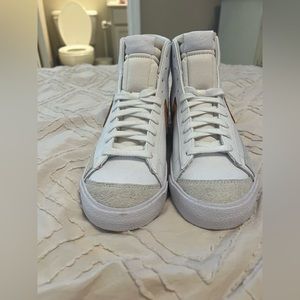 Never worn cheetah Nike blazers